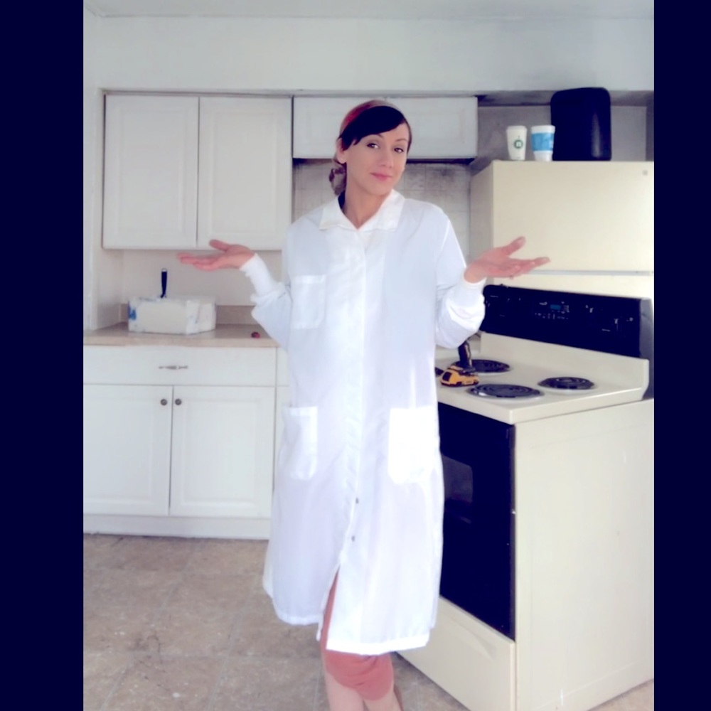 White Medical Gown